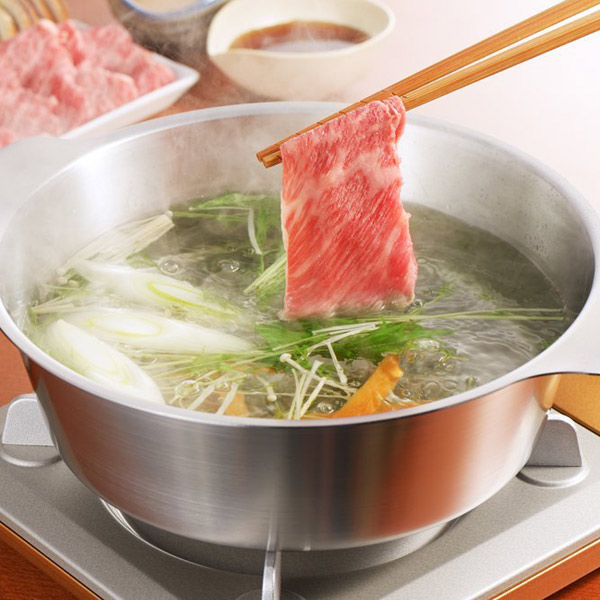 楽天市場】両手鍋 26cm IH対応 しゃぶしゃぶ鍋 贅 zei フタ付き