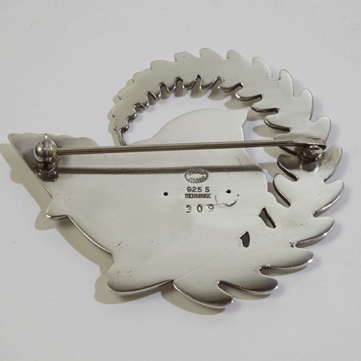 GEORG JENSEN 309 鳥 バード ブローチ O2410066
