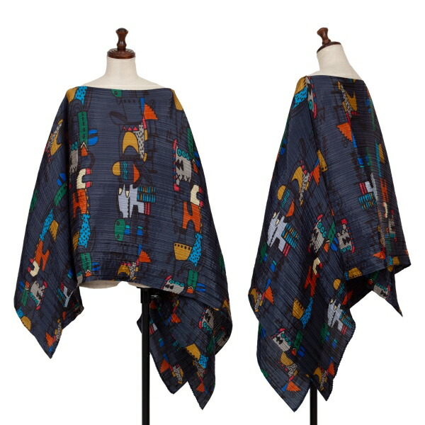 楽天市場】プリーツプリーズ ポンチョの通販