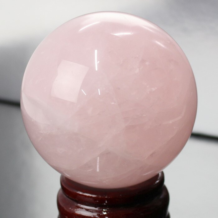 楽天市場】【69mm】ローズクォーツ 丸玉 ピンク 紅水晶 Rose Quartz