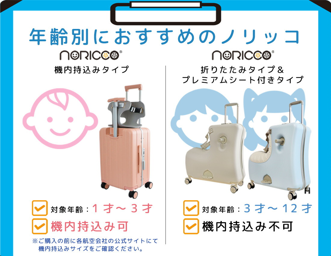 楽天市場 | LFFプレミアム - 【公式】NORICCO【乗れるキャリーケース】