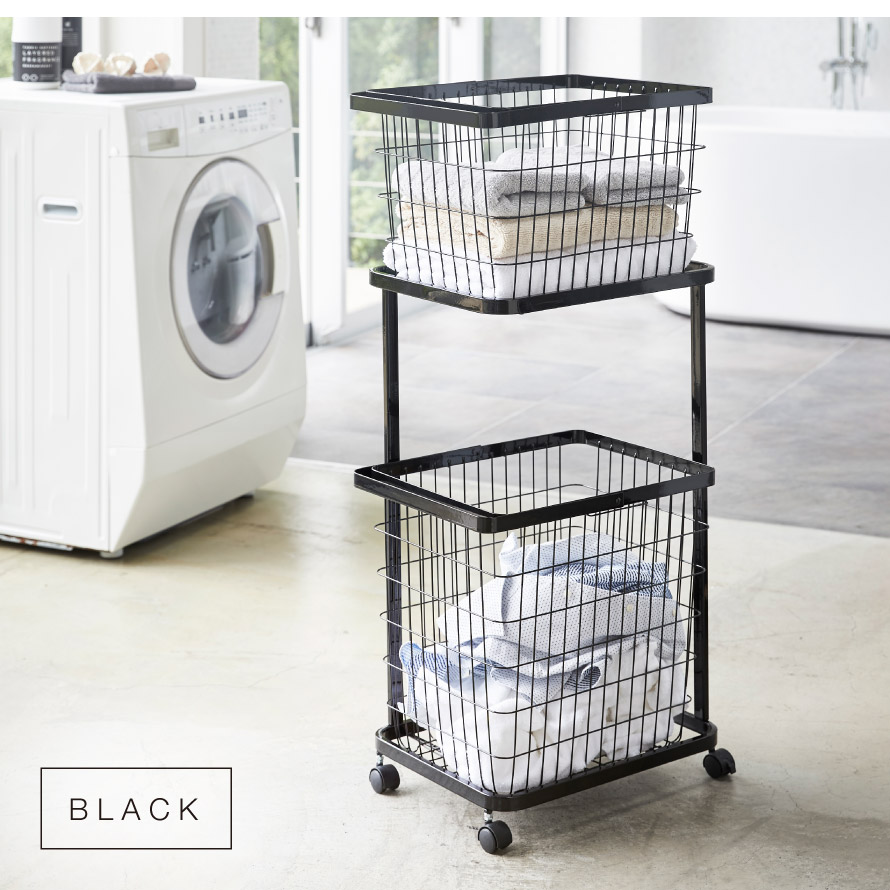 楽天市場】tower ランドリーラック 洗濯機ラック おしゃれ シンプル 3