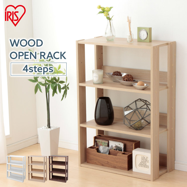 棚 ラック シェルフ 木製 オープンラック おしゃれ 4段」の人気商品