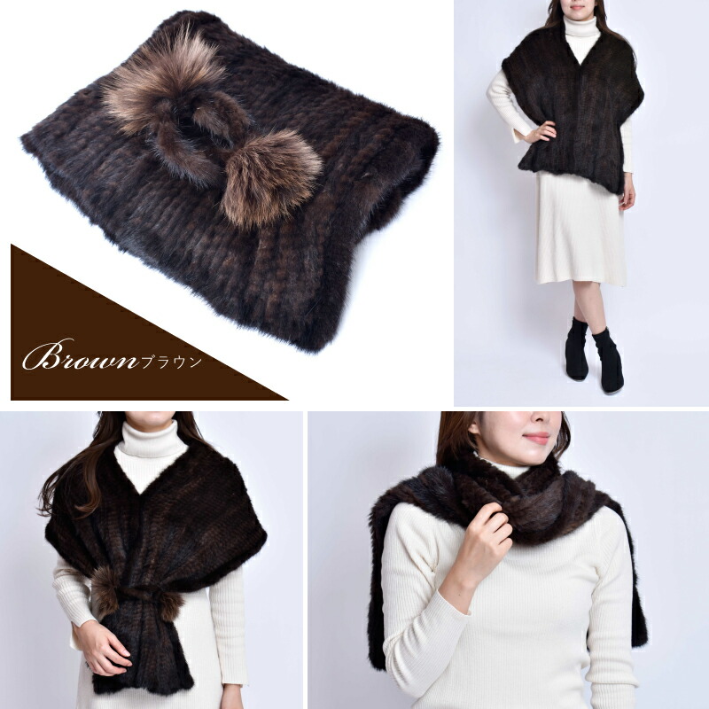 楽天市場】ストール ミンク レディース ファー マフラー キャンディー