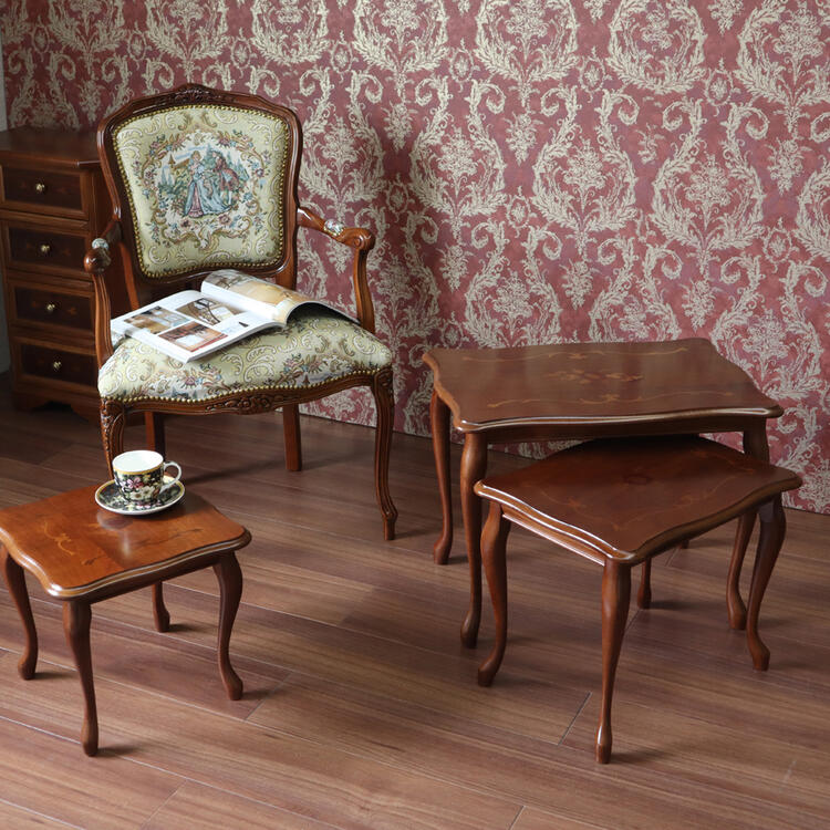 楽天市場】イタリア製 ネストテーブルクラシック アンティーク