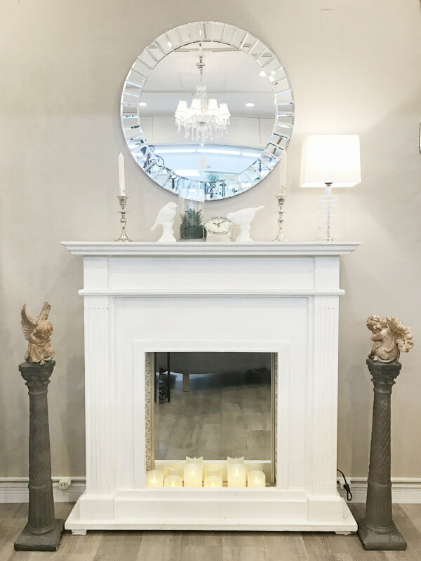 楽天市場】マントルピース アンティークホワイトシャビー シャビー