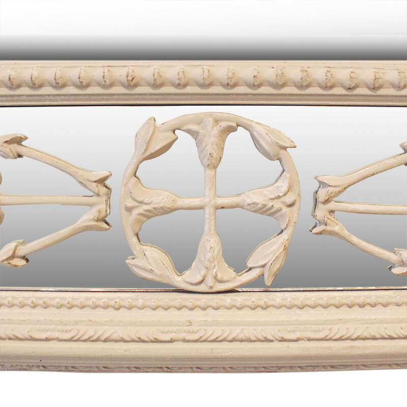 楽天市場】シャビーシック ウォールミラー グレージュアンティーク