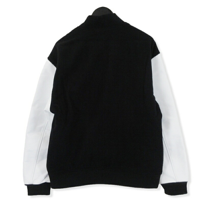 楽天市場】【中古】美品 SOPHNET. ソフ LEATHER SLEEVE VARSITY JACKET