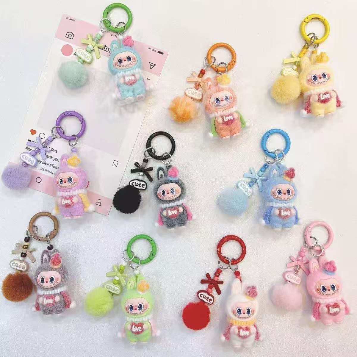 楽天市場】labubu ラブブ キーホルダー ミニの通販