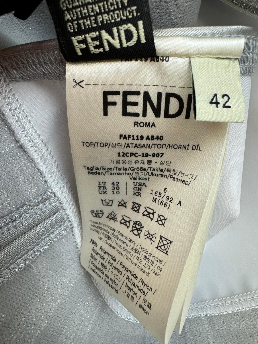 楽天市場】【中古】 FENDI （フェンディ） ｽﾞｯｶ ﾀﾝｸﾄｯﾌﾟ ロゴ へそ出し