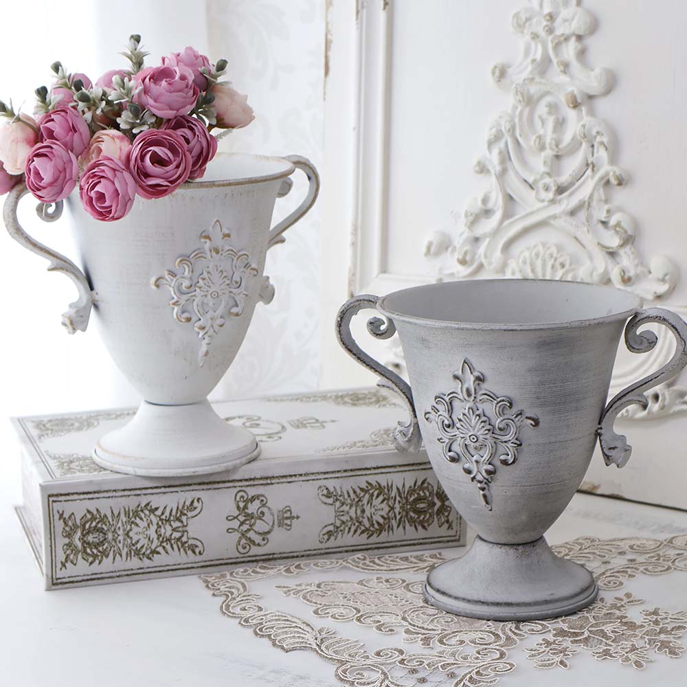 楽天市場】アイアン プランター アンティーク風 花器 鉢カバー