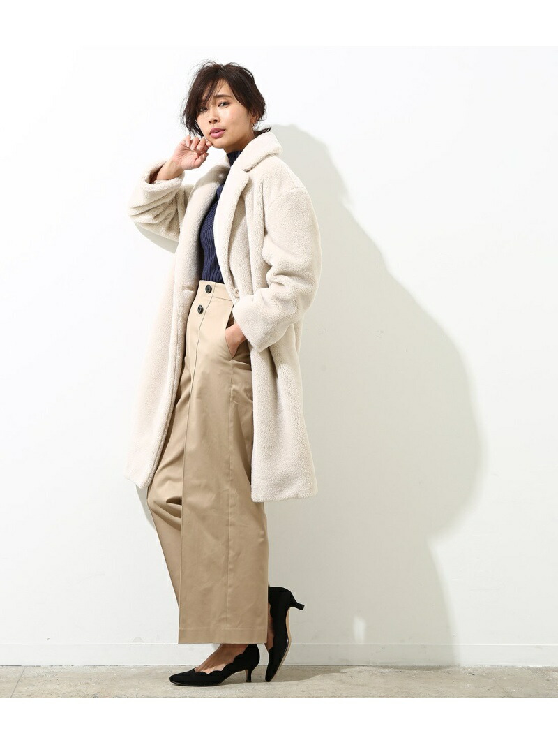 楽天市場】【SALE／70%OFF】ウール混ボアチェスターコート ROPE' ロペ