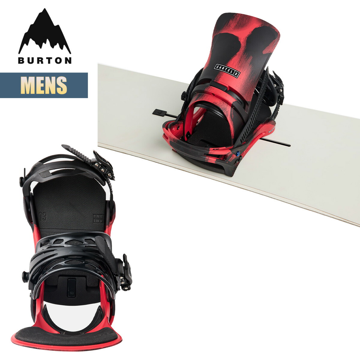 楽天市場】【2月21日限定P10倍】バートン ビンディング メンズ 25-26