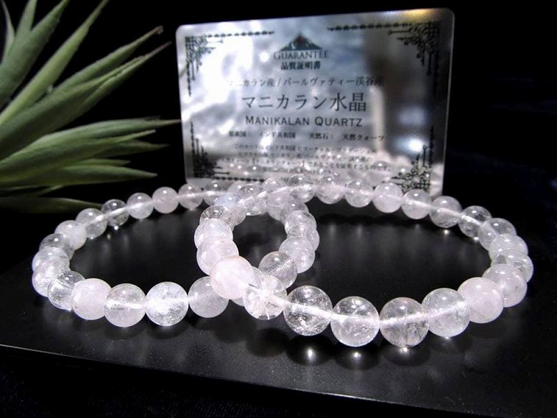 楽天市場】マニカラン 水晶 ブレスレットの通販