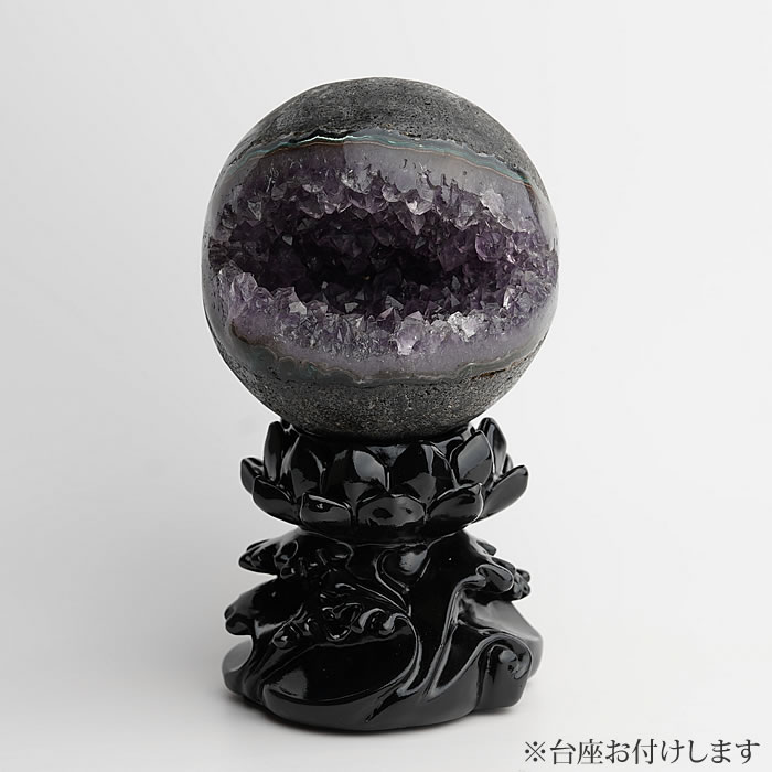 楽天市場】【一点物】【台座付き】【希少】笑口アメジスト 丸玉