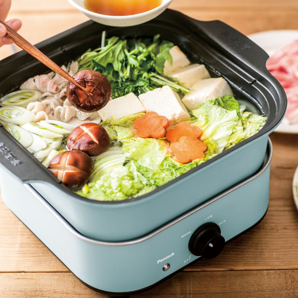 楽天市場】【送料無料】コンパクト グリル鍋 | ホットプレート 電気