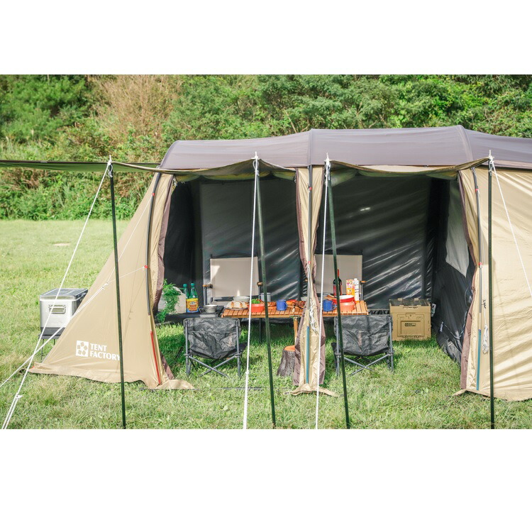 楽天市場】ブルーウィンド トンネル2ルームテントLA ベージュ TF