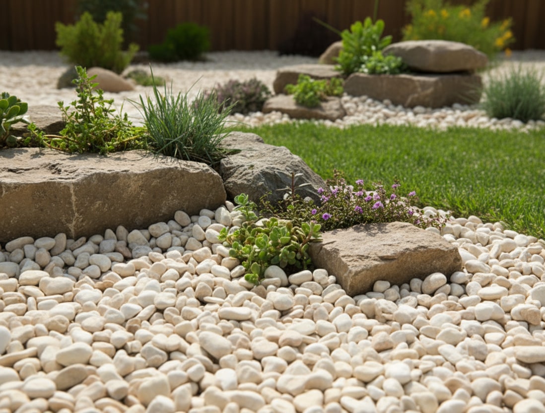 楽天市場】玉砂利 砂利 黄色 イエロー 洋風 庭 石 イエロータンブル