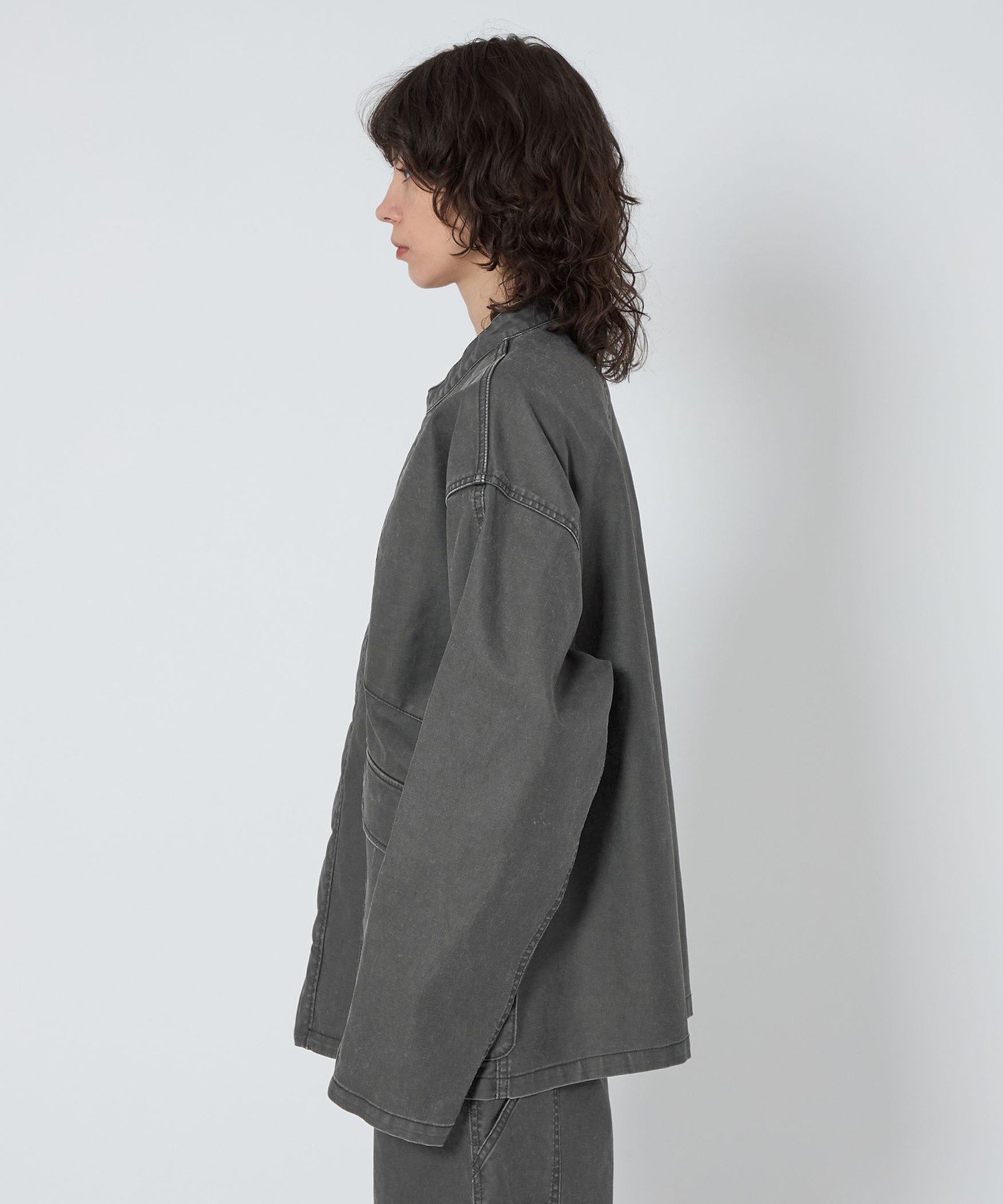 ASTRAET中綿ノーカラーブルゾン ASTRAET（アストラット） ブルゾン アウター 「ASTRAET」コーティング