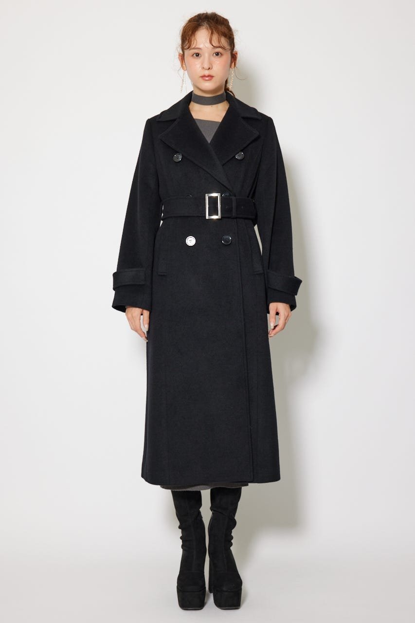 rienda｜ダブルカラーシェイプドチェスターコート | Rakuten Fashion