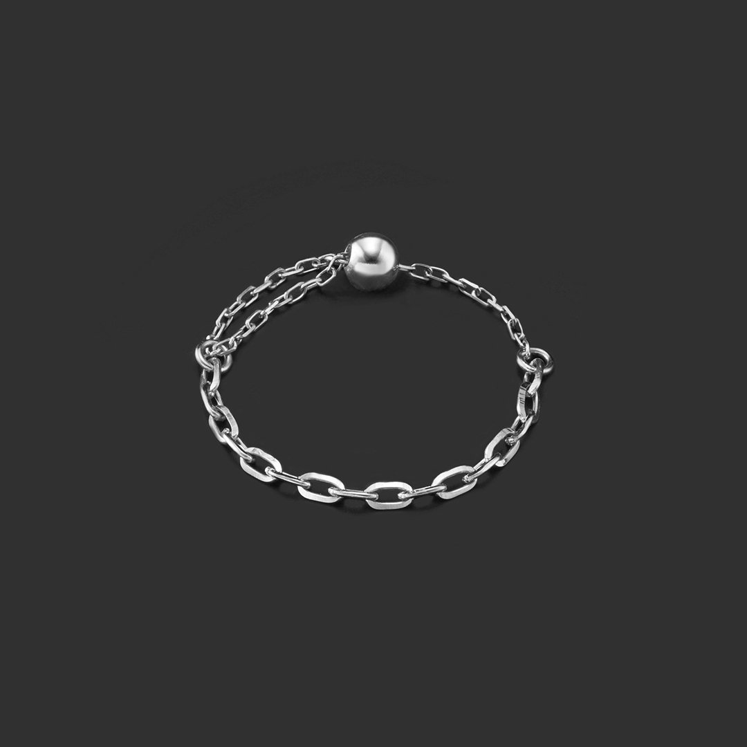 4℃｜【4°C HOMME+】 プラチナ チェーンリング | Rakuten Fashion(楽天