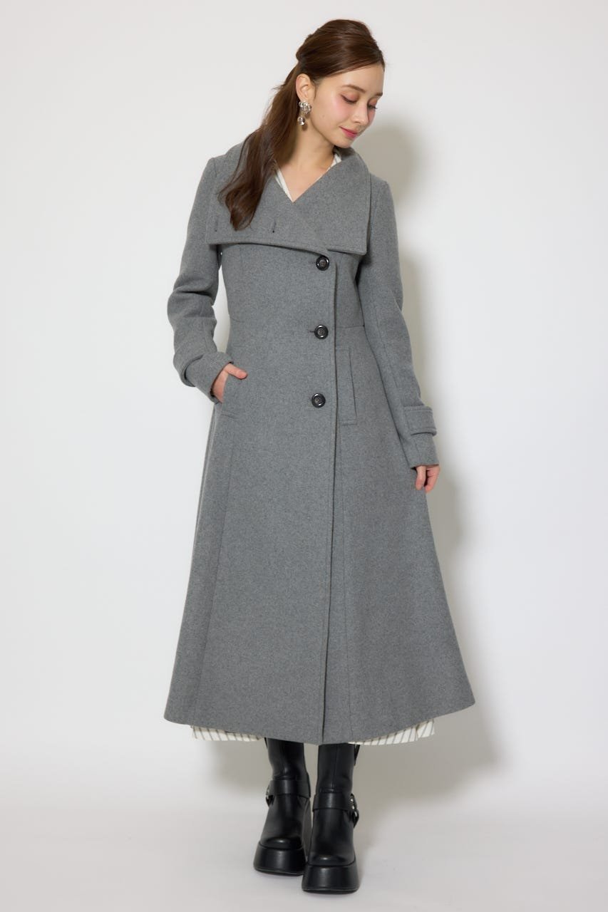 rienda｜25オーバーネックシンデレララインコート | Rakuten Fashion