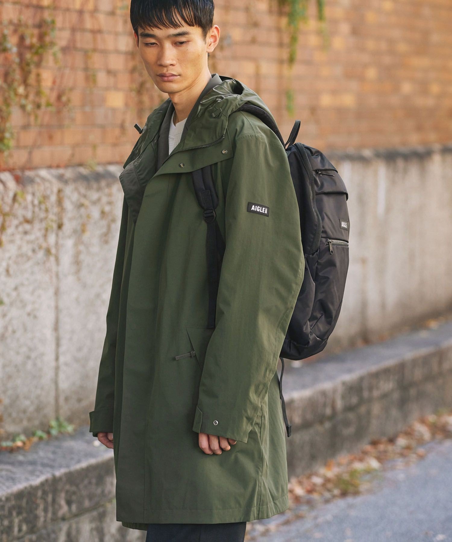 AIGLE｜透湿防水 ロングフーデッドコート | Rakuten Fashion(楽天