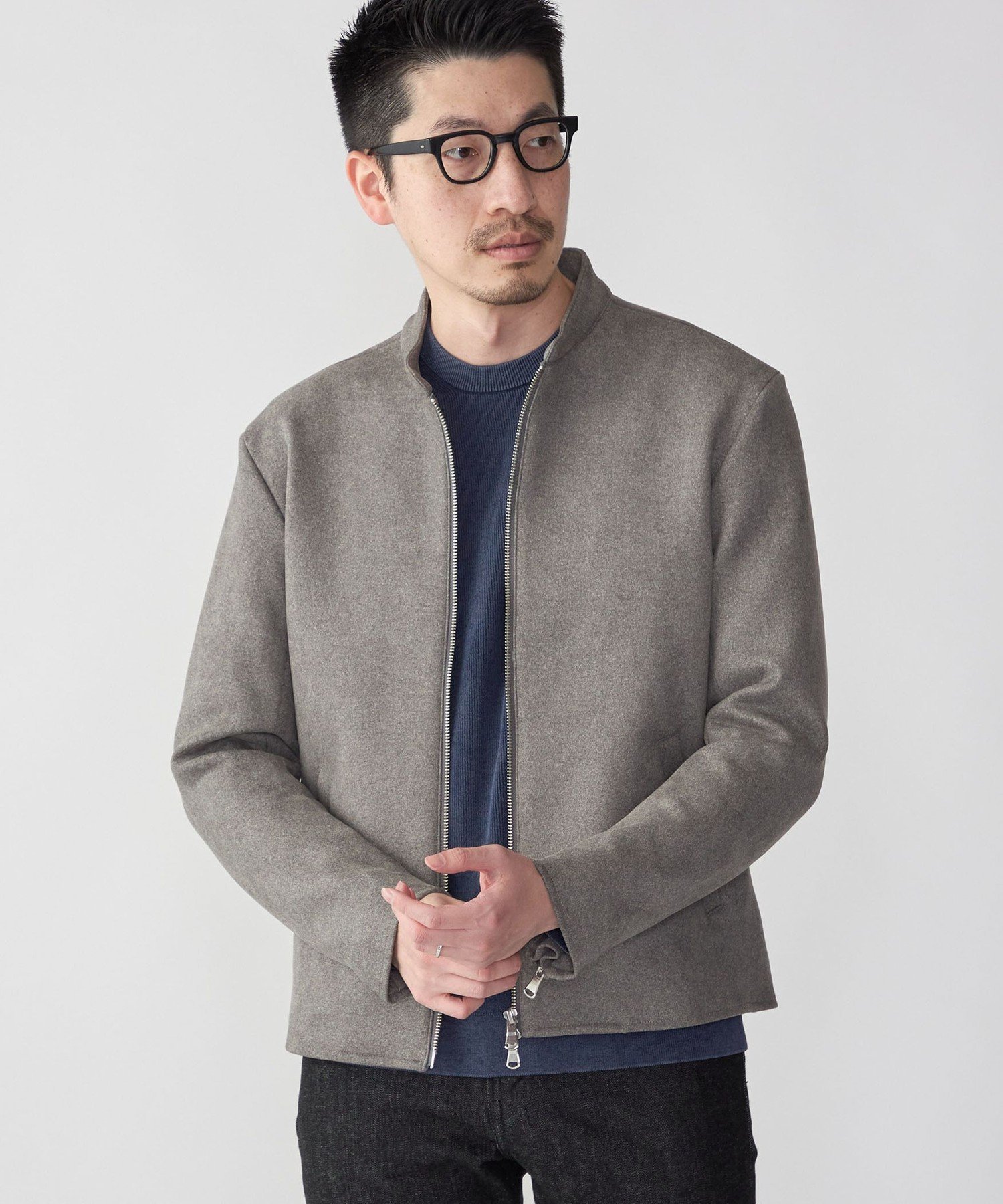 SHIPS｜SHIPS: ポリエステル フェイクスエード シングル ライダース