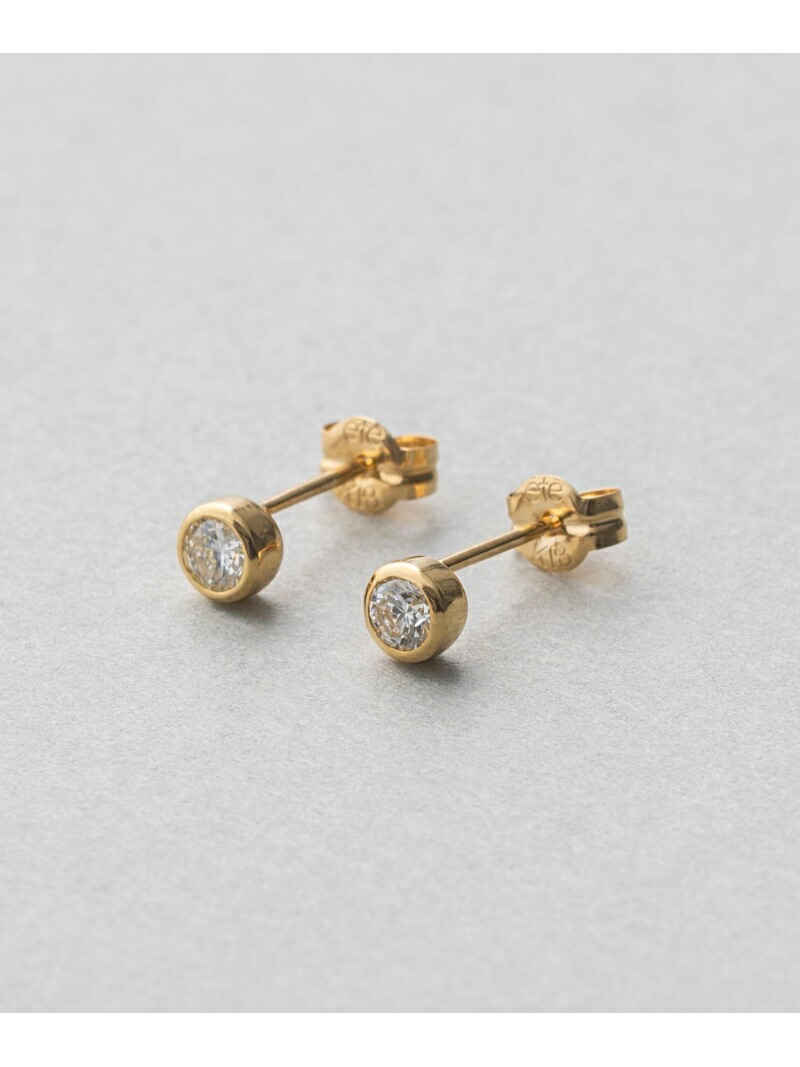 ete｜K18 ダイヤモンド 0.2ct ピアス「ブライト」 | Rakuten Fashion