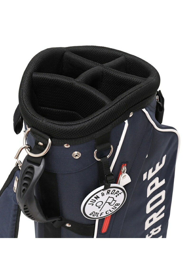 送料無料/美品JUN & ROPE スタンド式キャディバッグ NAVY 楽天市場