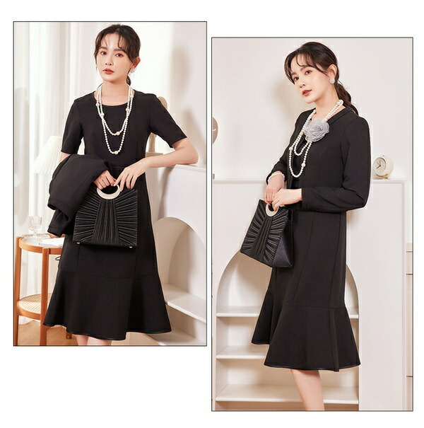 楽天市場】パーティードレス 二点セット 二次会 フォーマル オフィス