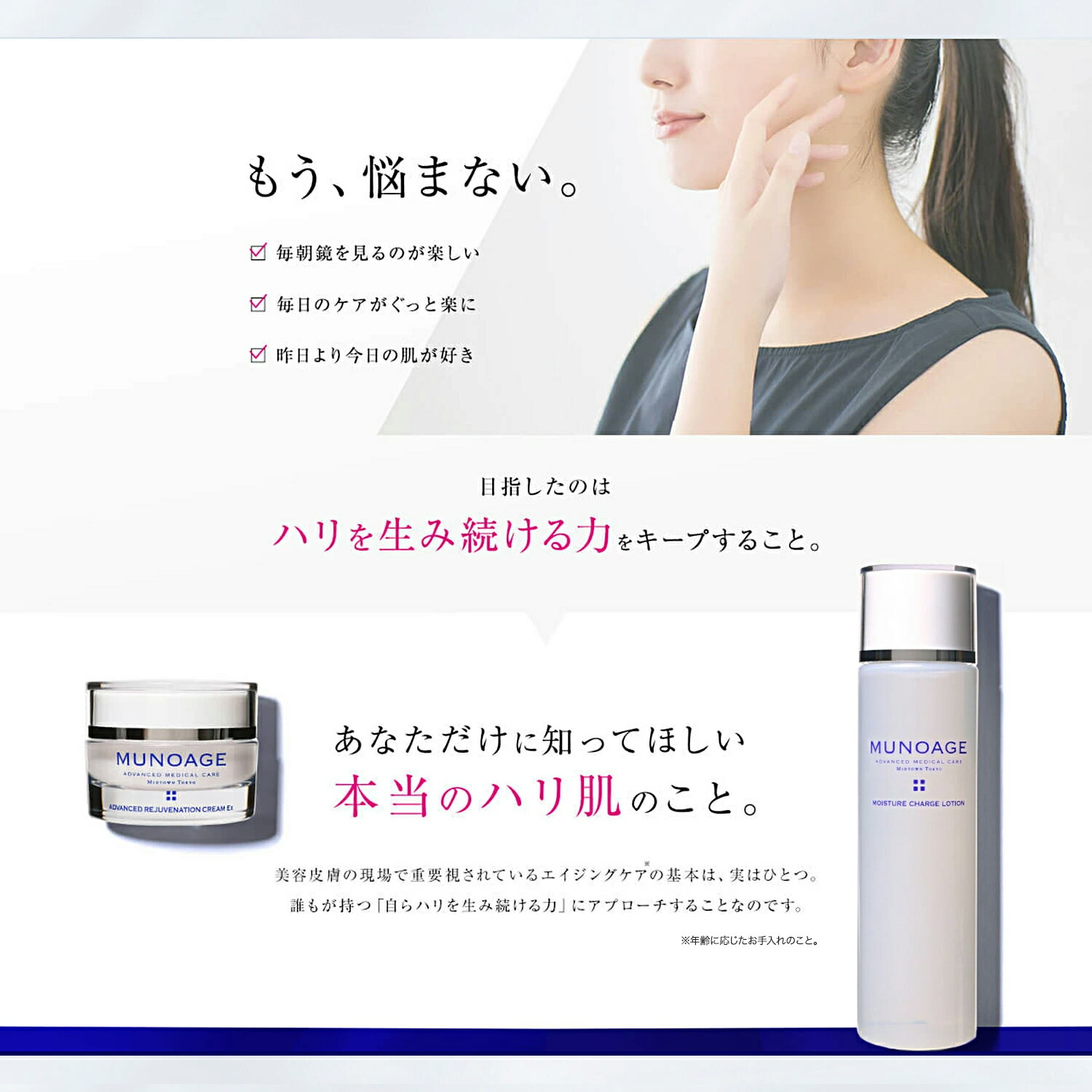 楽天市場】公式 MUNOAGE エイジングケア実感セット(ハリ弾力クリーム