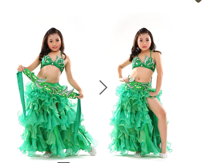 楽天市場】キッズベリーダンス衣装 【全 5色】lw2255 ベリーダンス