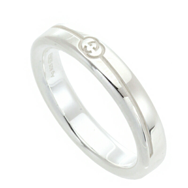 極美品】GUCCI シルバーリング 23号 キャット インターロッキング