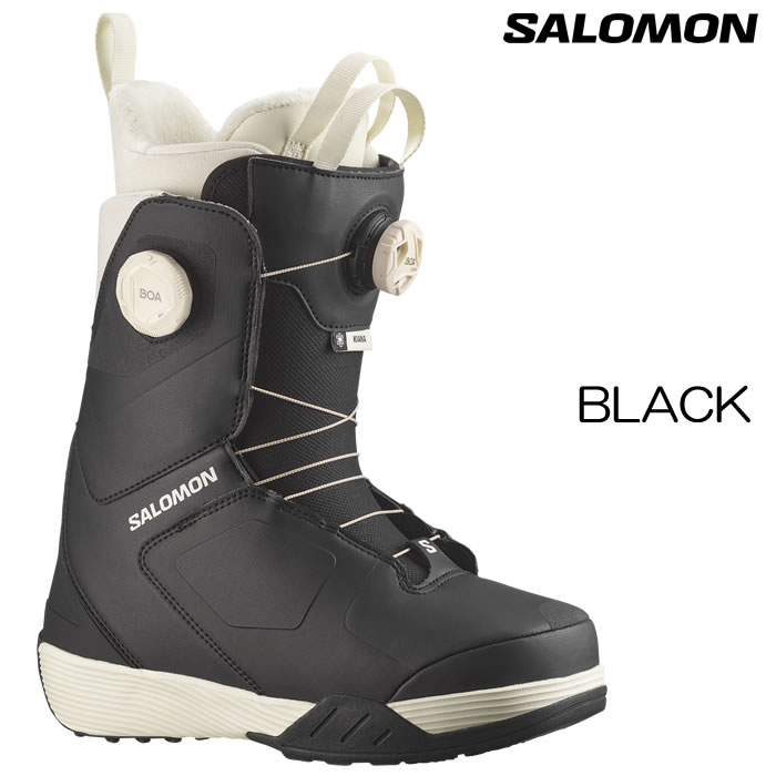 SALOMONスノボブーツ24.5cm カーキ色 salomonのスノーボードブーツ