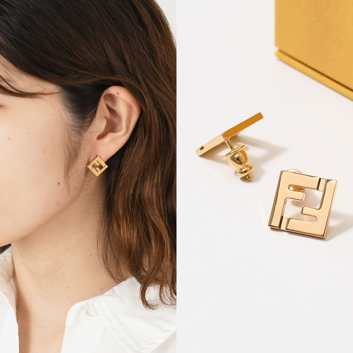 楽天市場】FENDI フェンディ アクセサリー ピアス フォーエバー 8AK320