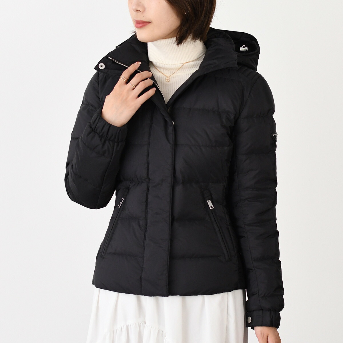 楽天市場】PRADA プラダ ジャケット フード付きショートダウン