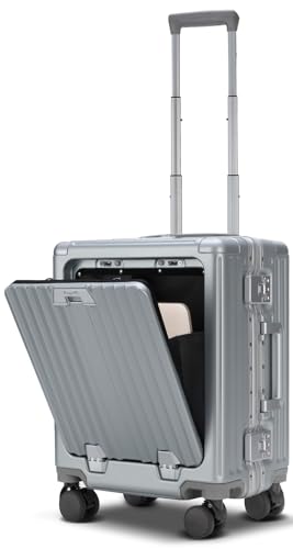 スーツケース アルミフレーム ストッパー付き 機内持ち込み フロント