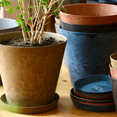 楽天市場】＼ カラー選べる5個【 鉢＆受け皿 】セット ／ アート