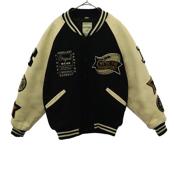 楽天市場】古着 イーストボーイ EASTBOY ロゴワッペン 中綿 スタジャン