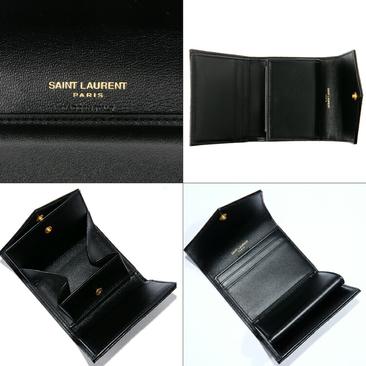 楽天市場】イヴ サンローラン 財布 三つ折り モノグラム コンパクト