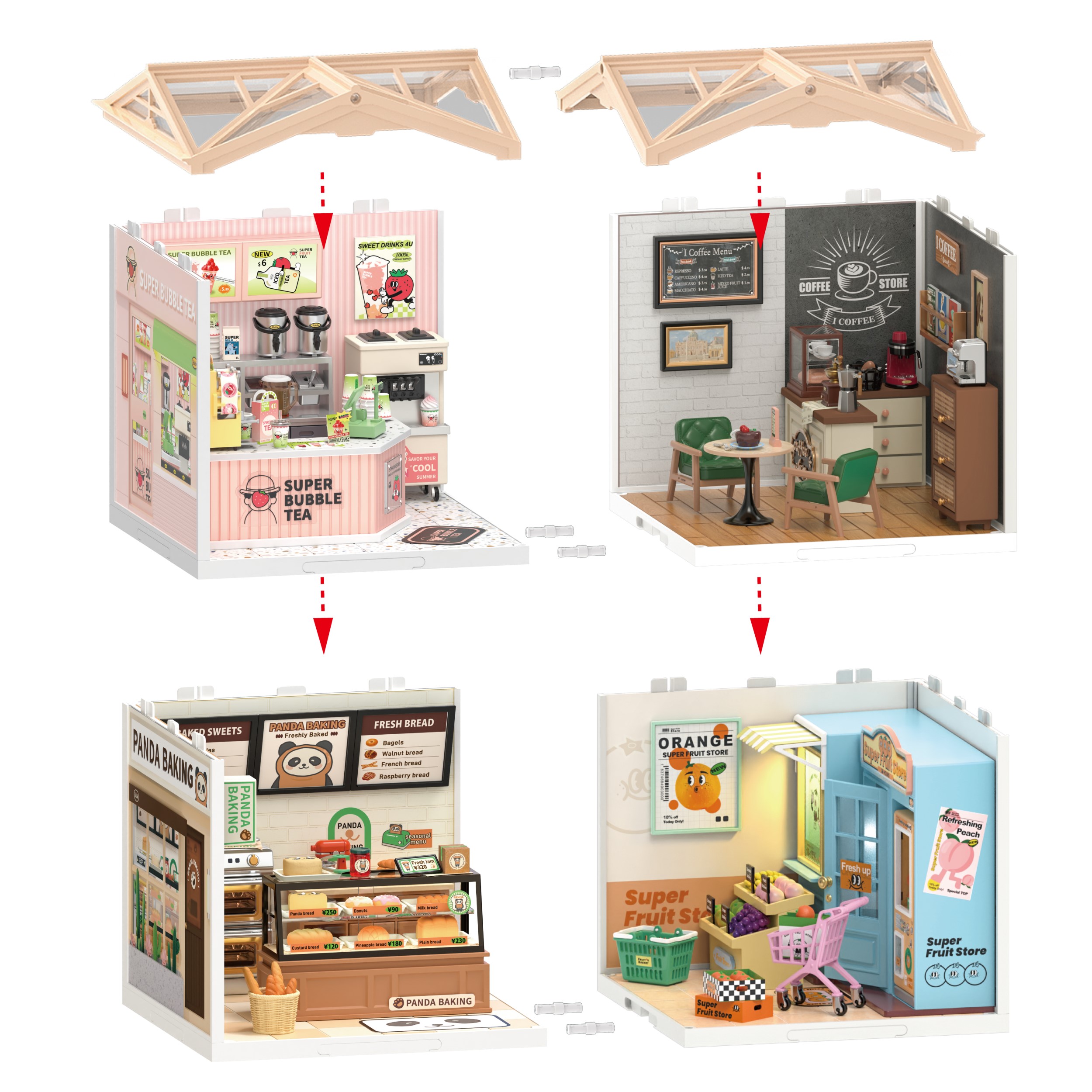 楽天市場】【公式】 つくるんです ミニチュアハウス 屋根C