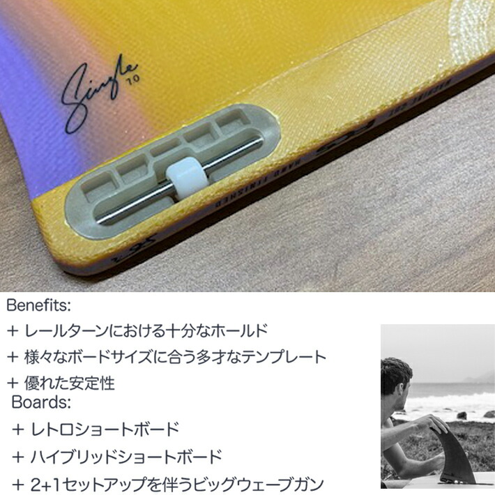 楽天市場】FCS2 シングルフィン エフシーエス2フィン ロングボード