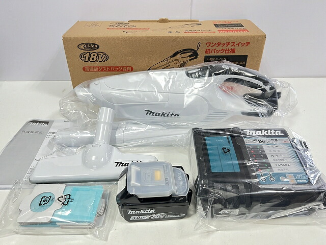 楽天市場】□マキタ クリーナー ☆CL182FD(白)本体＋充電器DC18RF＋
