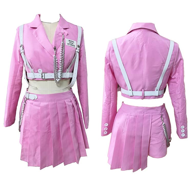 楽天市場】大人 ピンク ダンス衣装 上下セット レディース 韓国 ダンス