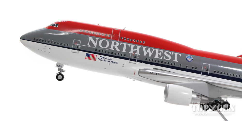 ノースウエスト航空 ボーイング747-400 1/200 スケール ノースウエスト