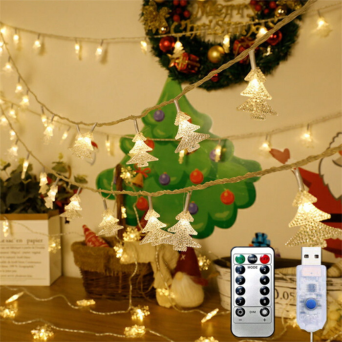 楽天市場】クリスマス用ライト USB式 クリスマスツリー LED