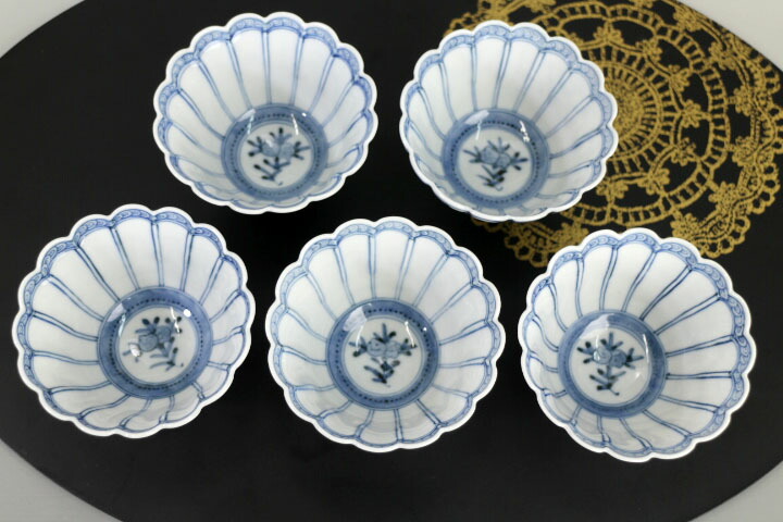 楽天市場】九谷焼 菊型小鉢揃 桃果紋/山本長左（宮内庁御用窯）＜送料