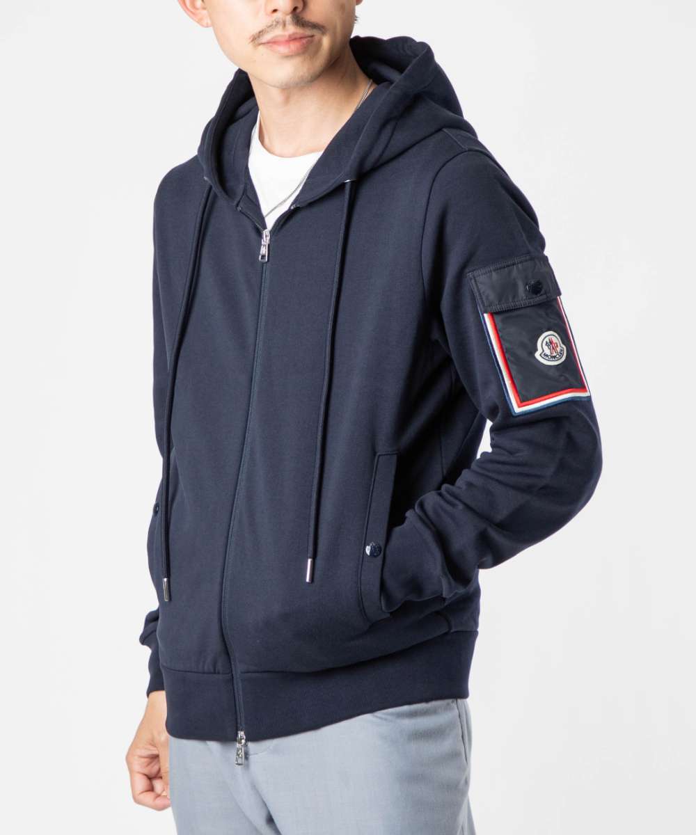 MONCLER ネイビー ジップアップジャージ Amazon.co.jp: (モンクレール