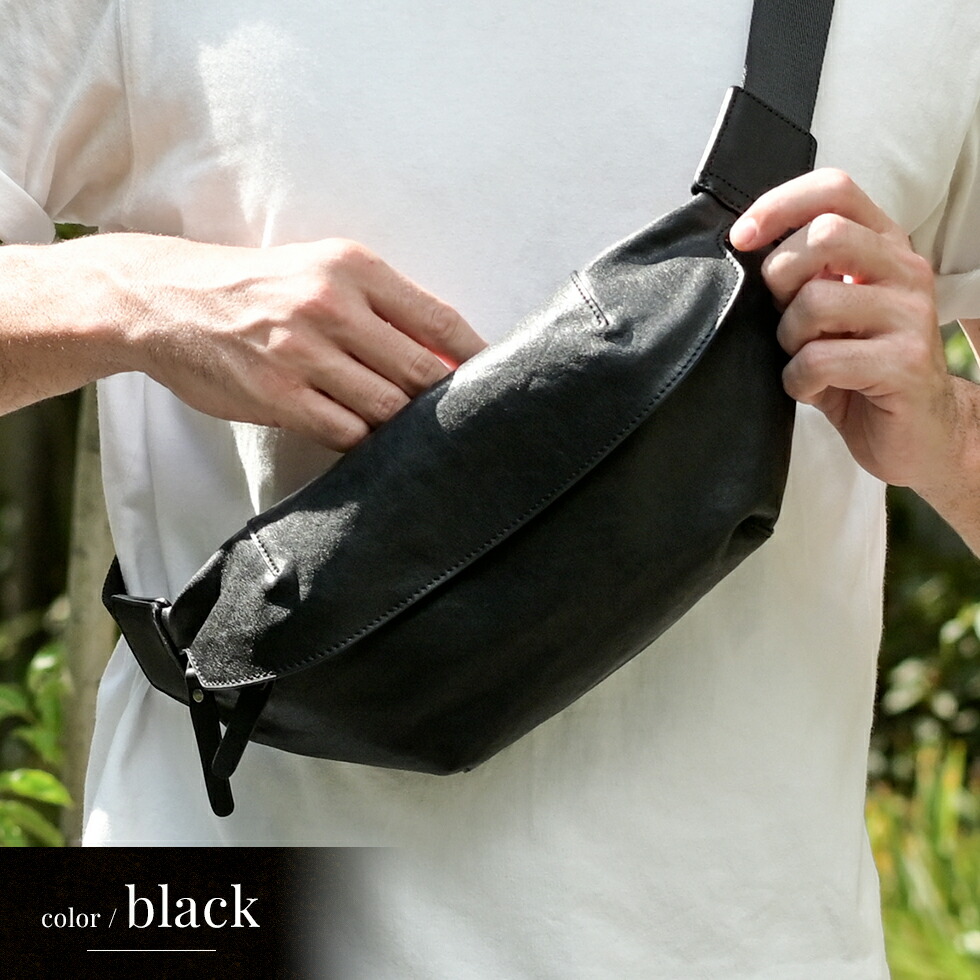 楽天市場】【本革/イタリアンレザー】ボディバッグ メンズ 本革 横型